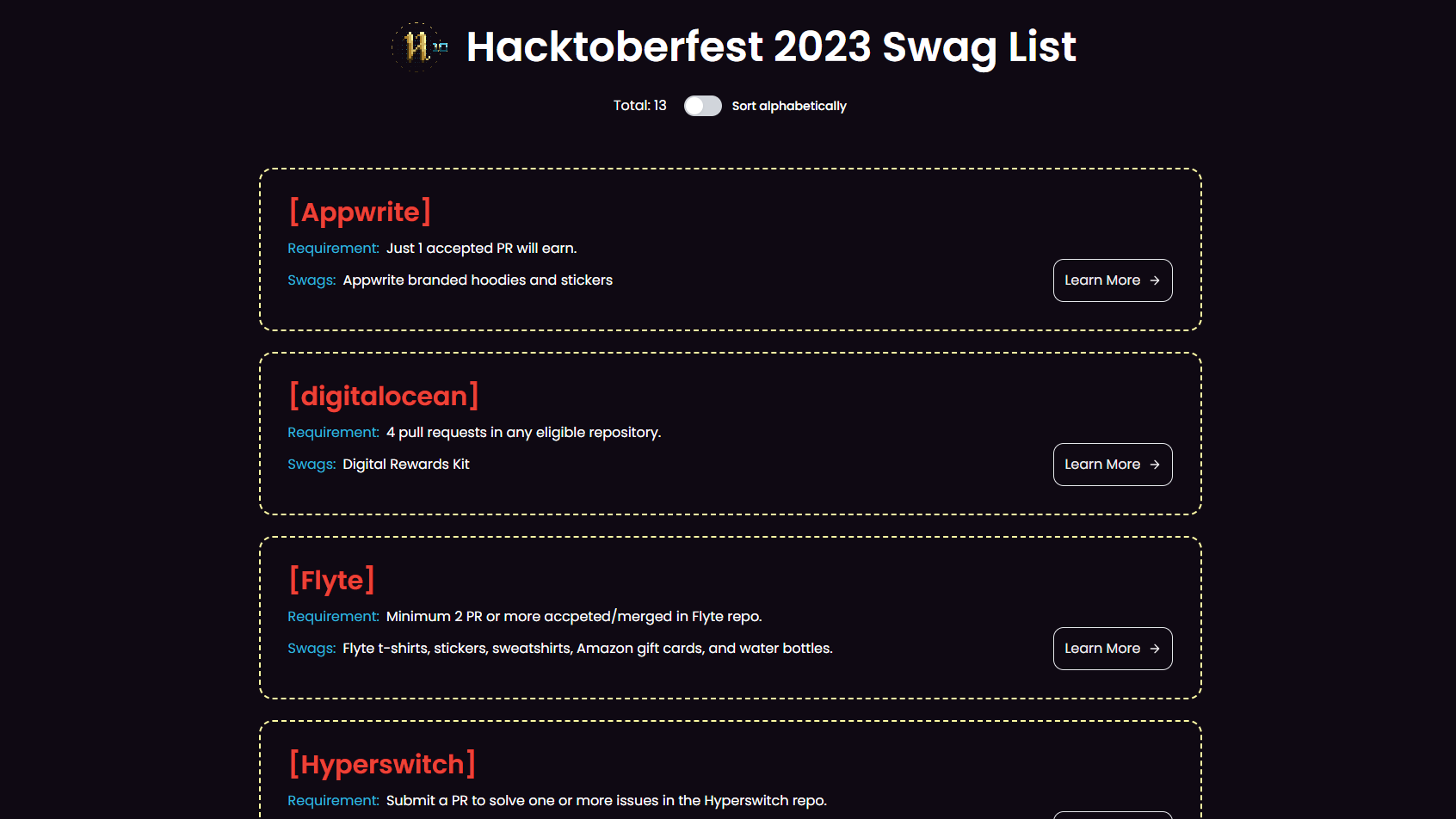 Hacktoberfest Swag